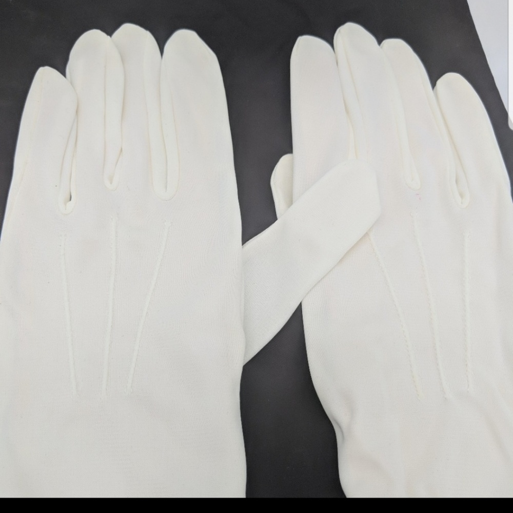 Vintage 1970's white clown gloves